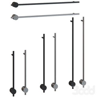 Электрический полотенцесушитель Broner Bruno BR.007.100.0000.SS 100 см с кнопкой сатин шёлк